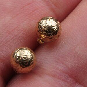 10k Gold 6mm Ball earring studs
